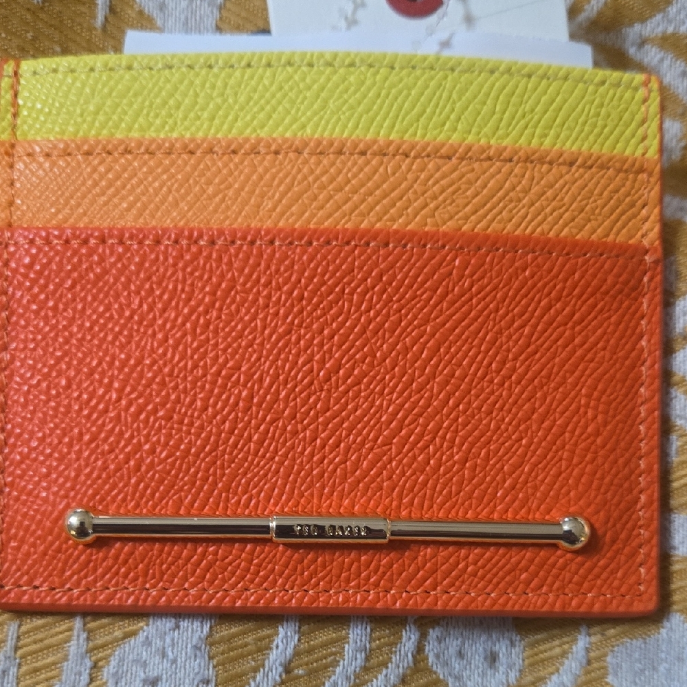 Ted Baker Vibrant Orange and Yellow Card Holder